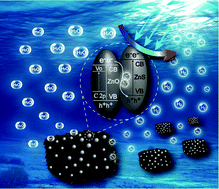 Graphical abstract: Controlled growth of ZnS/ZnO heterojunctions on porous biomass carbons via one-step carbothermal reduction enables visible-light-driven photocatalytic H2 production