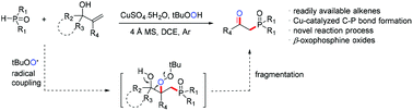 A copper-catalyzed radical coupling/fragmentation reaction ...