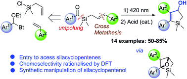 Graphical abstract: Synthesis of silacyclopent-2-en-4-ols via intramolecular [2 + 2] photocycloaddition of benzoyl(allyl)silanes