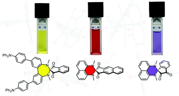 Graphical abstract: Tuning the optical properties of spiro-centered charge-transfer dyes by extending the donor or acceptor part