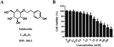 Graphical abstract: Retracted Article: Salidroside inhibits the proliferation and migration of gastric carcinoma cells and tumor growth via the activation of ERS-dependent autophagy and apoptosis