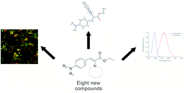 Graphical abstract: Synthesis and characterization of ethyl benzotriazolyl acrylate-based D–π–A fluorophores for live cell-based imaging applications