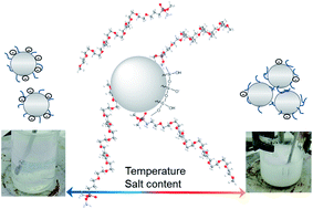 Graphical abstract: Clouding observed for surface active, mPEG-grafted silica nanoparticles