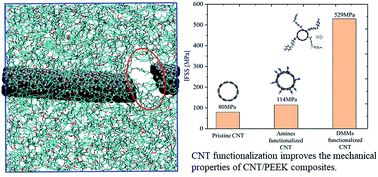 Graphical abstract: Engineering the mechanical properties of CNT/PEEK nanocomposites