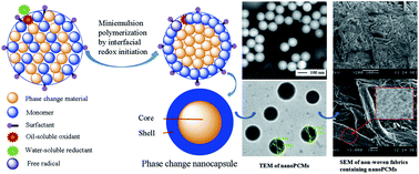 Graphical abstract: Self-assembly of nanoencapsulated undecanoic acid on cotton fiber for thermoregulating textiles