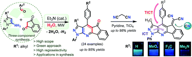 Graphical abstract: Pyrazolo-fused 4-azafluorenones as key reagents for the synthesis of fluorescent dicyanovinylidene-substituted derivatives