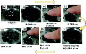 Graphical abstract: Normal force of lithium-based magnetorheological grease under quasi-static shear with large deformation