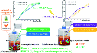 Graphical abstract: Identification of parameters needed for optimal anaerobic co-digestion of chicken manure and corn stover