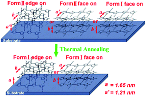 Graphical abstract: Molecular orientation and stability of poly(3-hexylthiophene) nanogratings affected by the fabricated solvent vapor