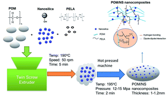Graphical abstract: Polyoxymethylene/silica/polylactic acid-grafted polyethylene glycol nanocomposites: structure, morphology, and mechanical properties and ozone and UV durability