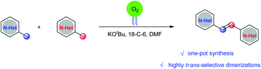 Graphical abstract: KOtBu-promoted oxidative dimerizations of 2-methylquinolines to 2-alkenyl bisquinolines with molecular oxygen