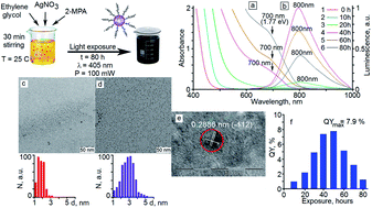 Graphical abstract: Photostimulated control of luminescence quantum yield for colloidal Ag2S/2-MPA quantum dots