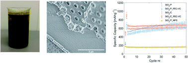 Graphical abstract: Silica from diatom frustules as anode material for Li-ion batteries