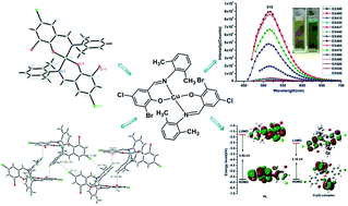 Graphical abstract: The synthesis of a Cu(ii) Schiff base complex using a bidentate N2O2 donor ligand: crystal structure, photophysical properties, and antibacterial activities