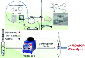 Graphical abstract: Determination of microcystins in water samples by deep eutectic solvent-based vortex-assisted liquid–liquid microextraction coupled with ultrahigh-performance liquid chromatography-high resolution mass spectrometry