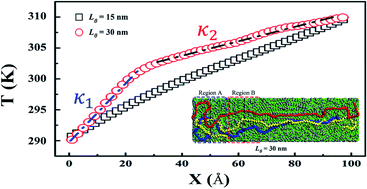 Graphical abstract: Effect of boundary chain folding on thermal conductivity of lamellar amorphous polyethylene