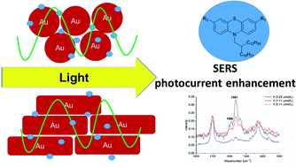 Graphical abstract: Near-infrared (NIR) surface-enhanced Raman spectroscopy (SERS) study of novel functional phenothiazines for potential use in dye sensitized solar cells (DSSC)