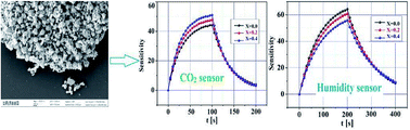 Graphical abstract: A reliable chemiresistive sensor of nickel-doped tin oxide (Ni-SnO2) for sensing carbon dioxide gas and humidity