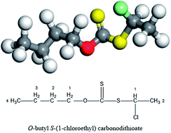 Graphical abstract: Molecular modelling and synthesis of a new collector O-butyl S-(1-chloroethyl)carbonodithioate for copper sulfide ore and its flotation behavior