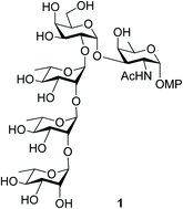 Graphical abstract: Synthesis of the pentasaccharide repeating unit of the O-antigen from Enterobacter cloacae C4115 containing the rare α-d-FucNAc