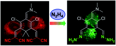 Graphical abstract: A sensitive and selective fluorescent probe for hydrazine with a unique nonaromatic fluorophore