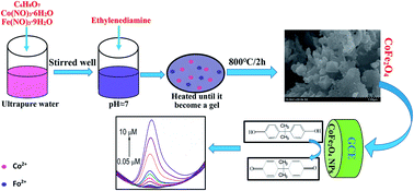 Graphical abstract: A facile synthesis of nanostructured CoFe2O4 for the electrochemical sensing of bisphenol A