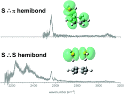 Graphical abstract: The S∴π hemibond and its competition with the S∴S hemibond in the simplest model system: infrared spectroscopy of the [benzene-(H2S)n]+ (n = 1–4) radical cation clusters