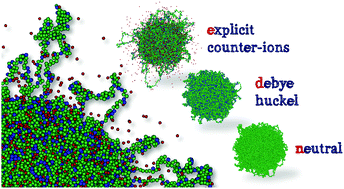 Graphical abstract: Numerical insights on ionic microgels: structure and swelling behaviour