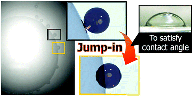 Graphical abstract: Direct observation of the attachment behavior of hydrophobic colloidal particles onto a bubble surface