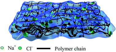 Graphical abstract: A facile method to synthesize strong salt-enhanced hydrogels based on reversible physical interaction