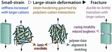 Graphical abstract: Role of ionic interactions in the deformation and fracture behavior of perfluorosulfonic-acid membranes