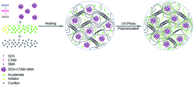 Graphical abstract: Fully physically cross-linked double network hydrogels with strong mechanical properties, good recovery and self-healing properties