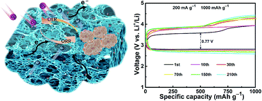 Graphical abstract: Biomass-derived hierarchically porous carbon skeletons with in situ decorated IrCo nanoparticles as high-performance cathode catalysts for Li–O2 batteries