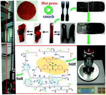 Graphical abstract: Tunable “soft and stiff”, self-healing, recyclable, thermadapt shape memory biomass polymers based on multiple hydrogen bonds and dynamic imine bonds