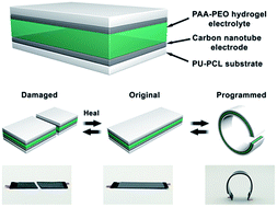 Graphical abstract: Healable and shape editable supercapacitors based on shape memory polyurethanes