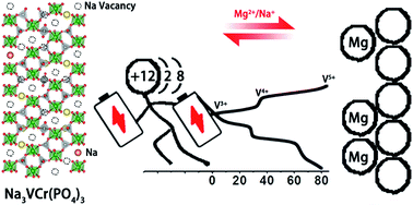 Graphical abstract: Exploring the high-voltage Mg2+/Na+ co-intercalation reaction of Na3VCr(PO4)3 in Mg-ion batteries