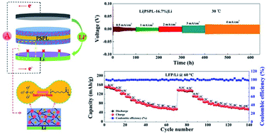 Graphical abstract: Dendrite-free lithium–metal batteries at high rate realized using a composite solid electrolyte with an ester–PO4 complex and stable interphase