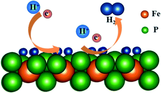 Graphical abstract: FeP3 monolayer as a high-efficiency catalyst for hydrogen evolution reaction