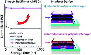 Graphical abstract: Importance of device structure and interlayer design in storage stability of naphthalene diimide-based all-polymer solar cells