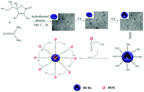 Graphical abstract: High drug-loading system of hollow carbon dots–doxorubicin: preparation, in vitro release and pH-targeted research