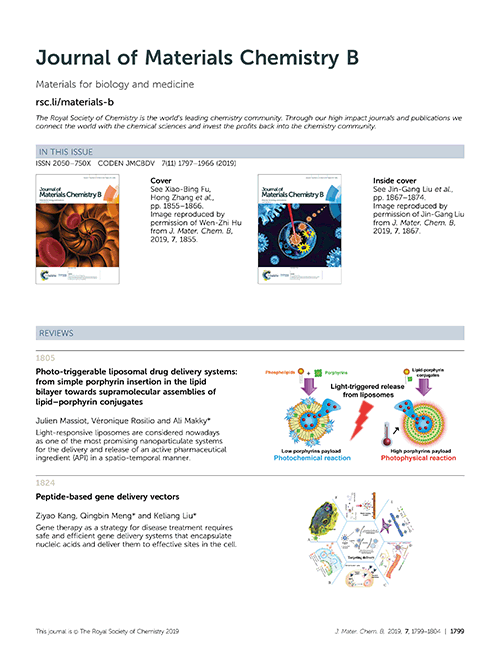 Contents List Journal Of Materials Chemistry B Rsc Publishing