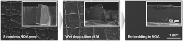 Graphical abstract: Entirely solution-processed and template-assisted fabrication of metal grids for flexible transparent electrodes