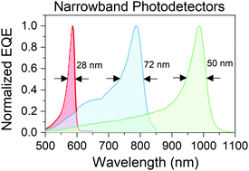 Graphical abstract: Exploiting supramolecular assemblies for filterless ultra-narrowband organic photodetectors with inkjet fabrication capability