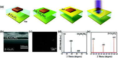 Graphical abstract: Performance-enhanced solar-blind photodetector based on a CH3NH3PbI3/β-Ga2O3 hybrid structure