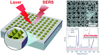Graphical abstract: Hybrid octahedral Au nanocrystals and Ag nanohole arrays as substrates for highly sensitive and reproducible surface-enhanced Raman scattering