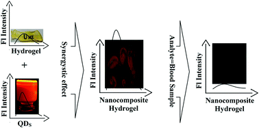 Graphical abstract: Highly sensitive and strongly fluorescent gum tragacanth based superabsorbent hydrogel as a new biosensor for glucose optical detection