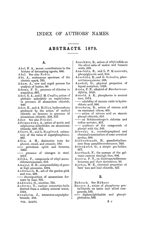 Index of authors' names