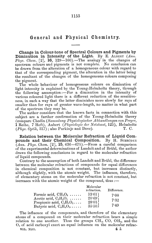 General and physical chemistry