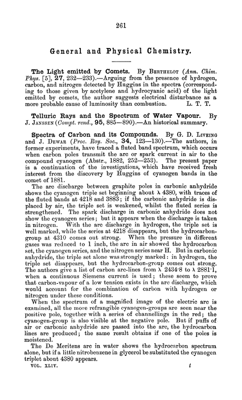 General and physical chemistry