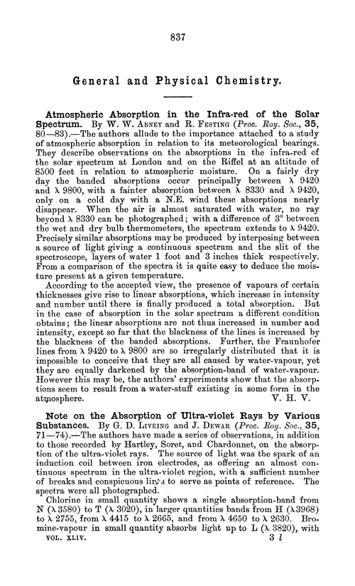 General and physical chemistry